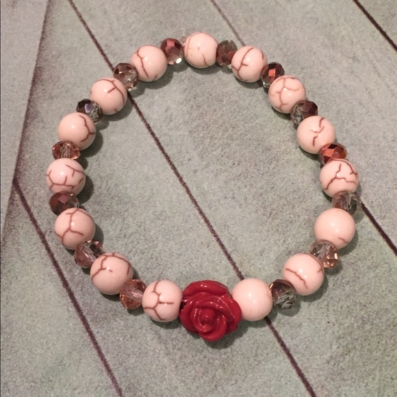 Rose Charm Bracelet - Picture 2 of 3
